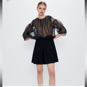 Zara DRESS WITH MATCHING SWISS
DOT Black size medium